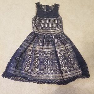 francesca's blue lace dress